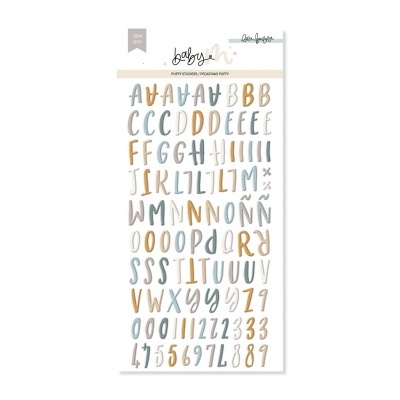Alfabeto Puffy | Azul | Baby M | Lora Bailora