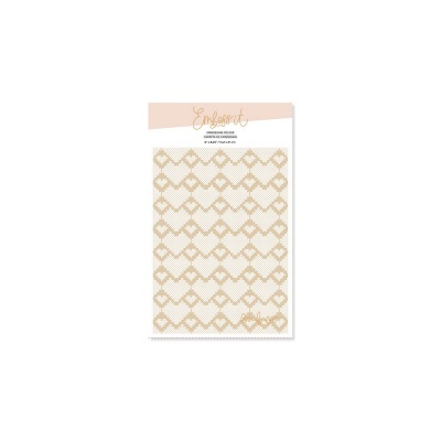 Placa Embossing | Coração Pontos | Lora Bailora