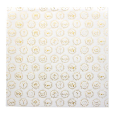 Papel Vegetal | Lacres Foil Dourado | Pétalos