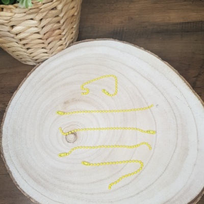 Correntes Bolinhas | Amarelo