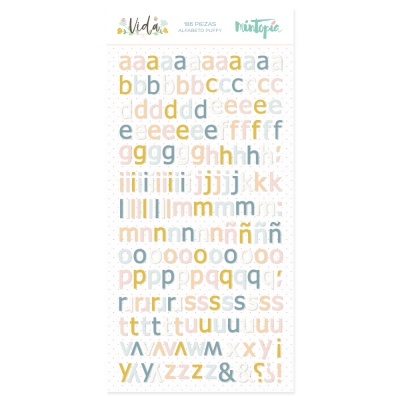 Alfabeto Puffy | Vida | Mintopia