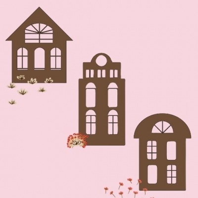 Conjunto Casinhas Madeira | Pitiminí | Piccolina Brava