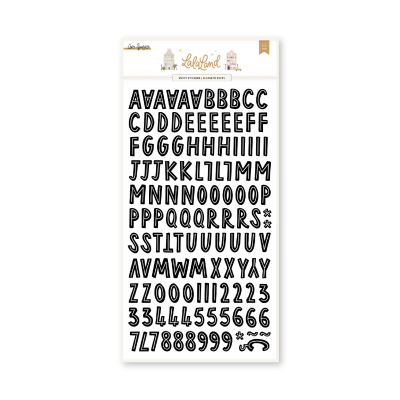 Alfabeto Puffy | Preto | Lala Land | Lora Bailora