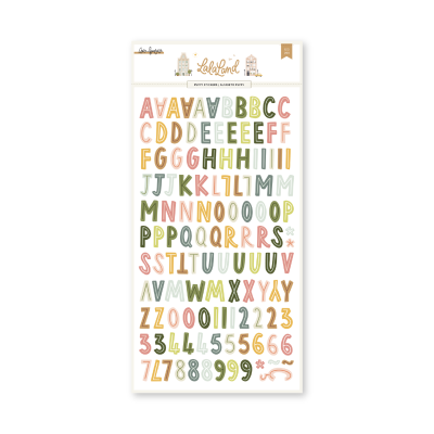 Alfabeto Puffy | Colorido | Lala Land | Lora Bailora