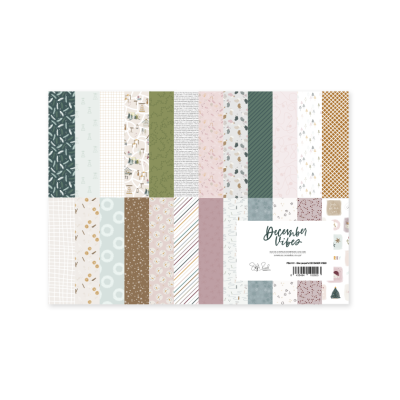 Bloco 24 Papéis | 6x8 | December Vibes | Lora Bailora