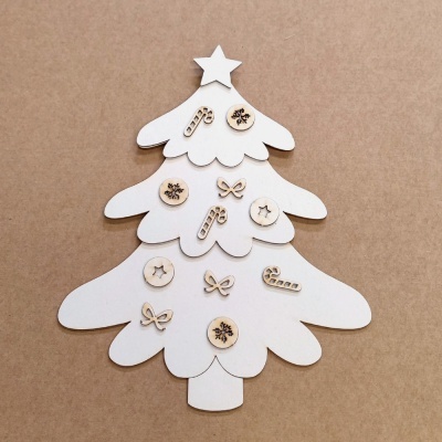 Silhueta Chipboard | Árvore Natal | Kora