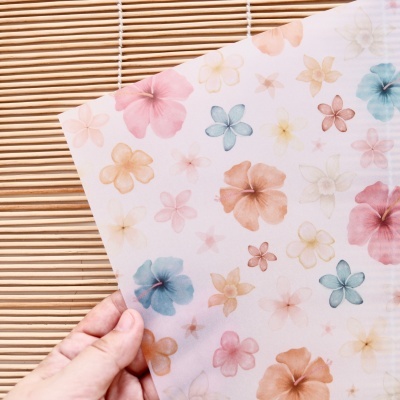 Papel Vegetal | Flores | Aloha | Mintopia