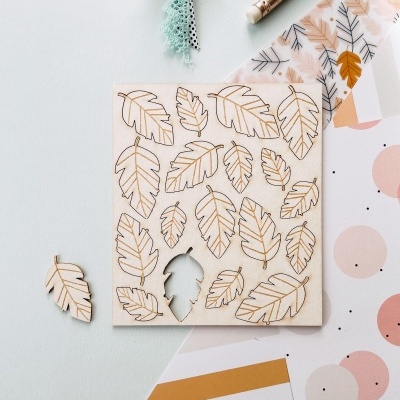 Chipboard | Folhas | Nuez | Duna On