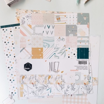 Bloco 14 Papéis | 12x12 | Nuez | Duna On