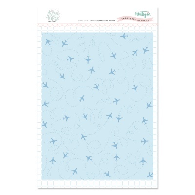 Placa Embossing | Aviões | Aventura