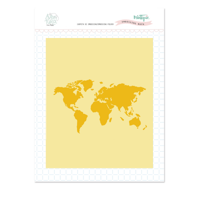 Placa Embossing | Mapa | Aventura
