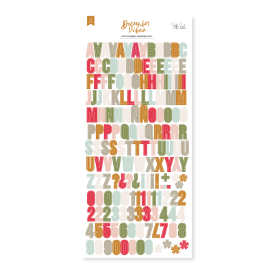 Alfabeto Puffy | December Vibes | Lora Bailora