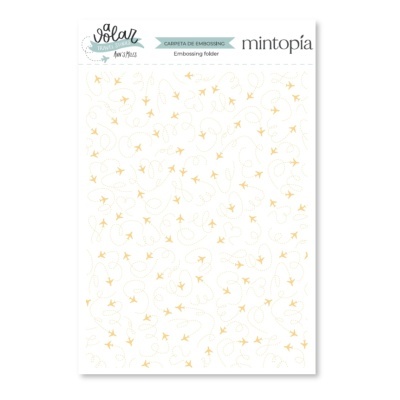 Placa Embossing | Aviones | A Volar | Mintopía