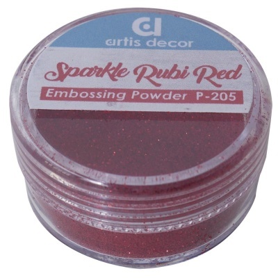 Pó Embossing | Sparkle Rubi Red | Artis Decor
