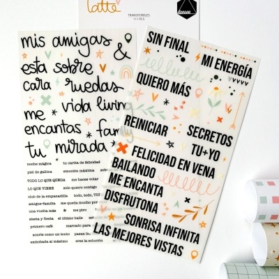 Rubbons Transferiveis | Latte | Duna On