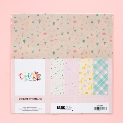 Kit Papel Vegetal | Confeti | Sami Garra