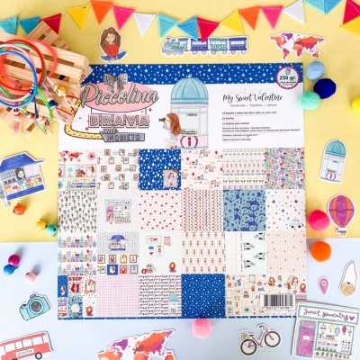 Bloco 24 Papéis | 12x12 |  | Culo Inquieto | Piccolina Brava