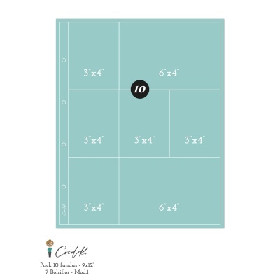 Bolsa Álbum | 9x12 | 7 Bolsos