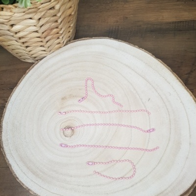 Correntes Bolinhas | Rosa Baby