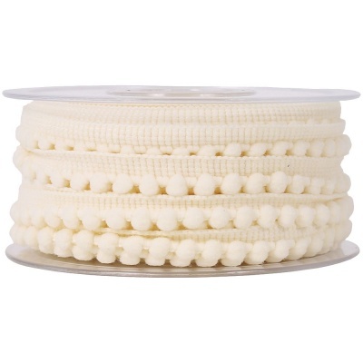 Fita Pompons | Creme