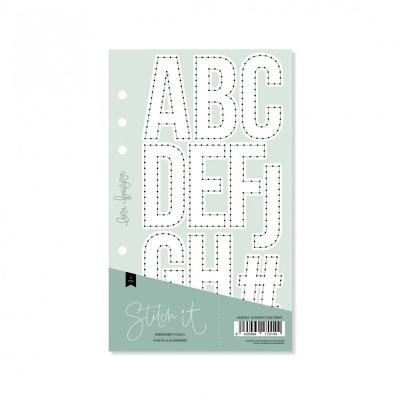 Molde Costura | Alfabeto Contorno | Lora Bailora