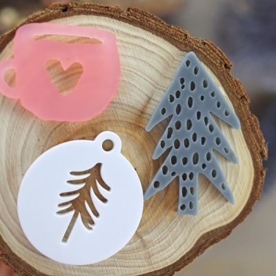 Conjunto Medalhões Metacrilato | Maravillas Navidad