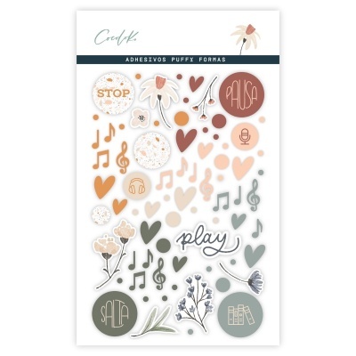 Autocolantes Puffy | Notas de Papel | Cocoloko