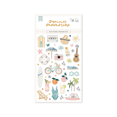 Autocolantes Puffy | Ilustrações | Summer Memories | Lora Bailora