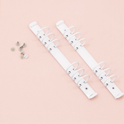 Mecanismo 6 Anéis Encadernação | Branco