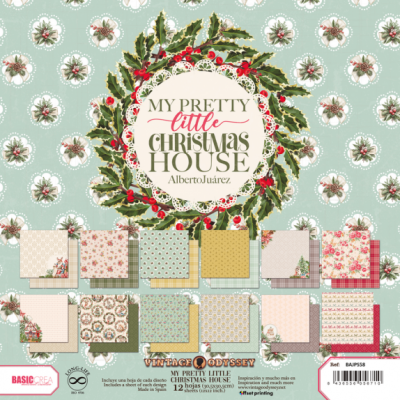 Bloco 12 Papéis | 12x12 | My Little Pretty Christmas House | Alberto Juárez