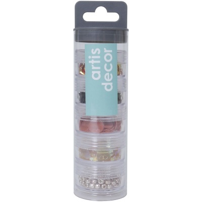 Conjunto 5 Caixas Lantejoulas | Vintage