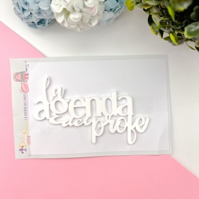 Metacrilato | La Agenda de la Profe | Branco | Las tareas de hoy