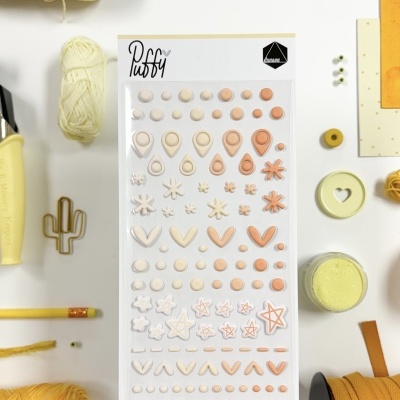 Autocolantes Puffy | Amarelo | Duna On