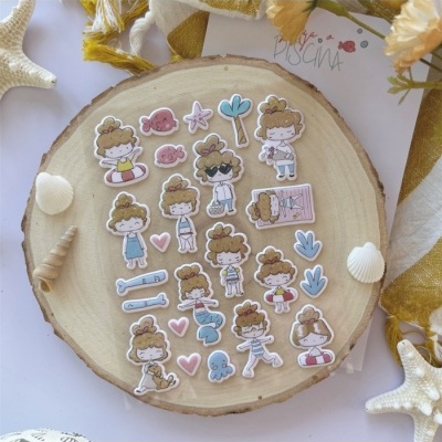 Autocolantes Puffy | Playa o Piscina