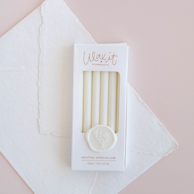 Barras Lacre | White | Wax It | Lora Bailora