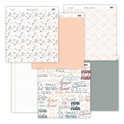 Pack 6 Papéis 12x12 | Notas de Papel | Cocoloko