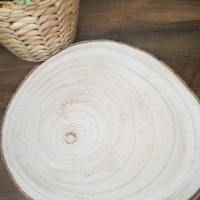 Correntes Bolinhas | Branco