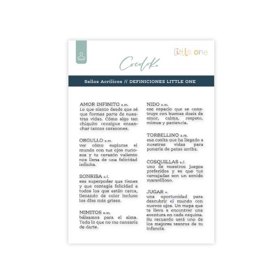 Carimbo Definições | Little One | Cocoloko