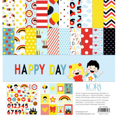 Bloco 10 Papéis | Happy Day | Kora Projects