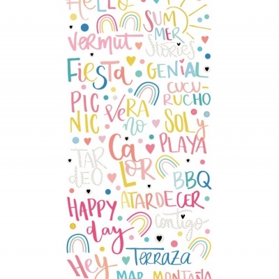 Autocolantes Puffy Frases | Summer Stories