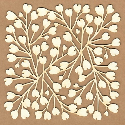 Chipboard | Fundo de Tulipas | Kora Projects