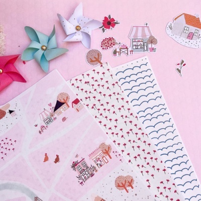 Conjunto Papéis Encadernar | Pitiminí | Piccolina Brava