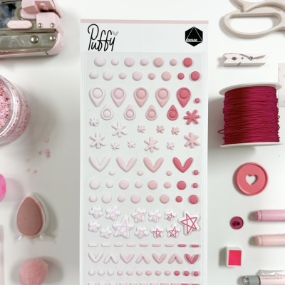 Autocolantes Puffy | Rosa | Duna On