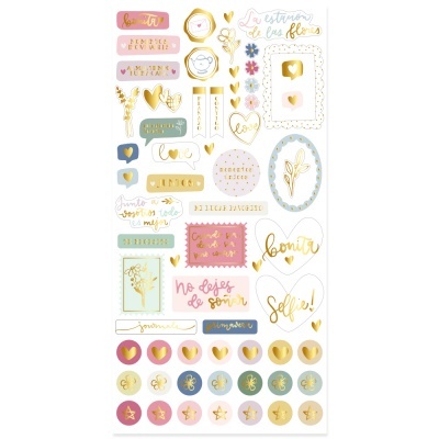 Chipboard | Foil | Pétalos