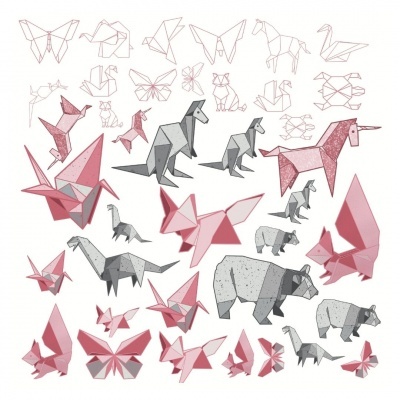 Folha Recortes Origami | Nórdica | Alazne Vales