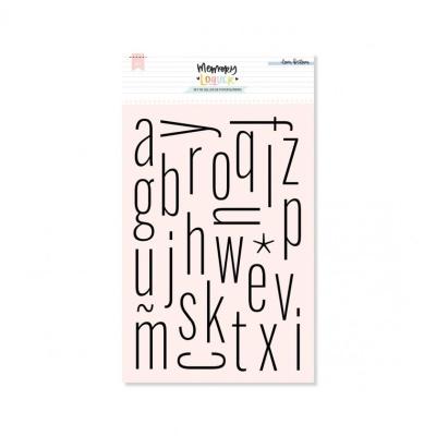 Carimbo Alfabeto Thin Minusculas | Lora Bailora