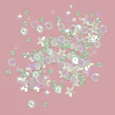 Lantejoulas | Campo Estrelas | Verde