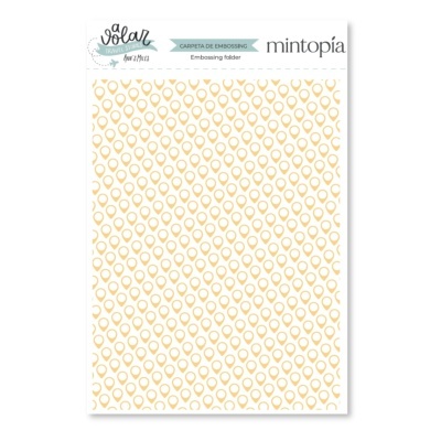 Placa Embossing | Geotags | A Volar | Mintopía
