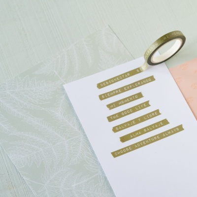 Washi Tape | Frases | Salvaje | Mintopía
