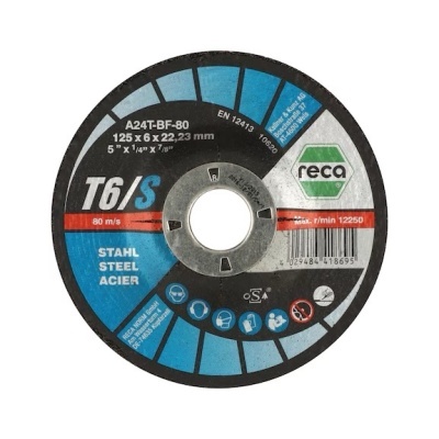 Disco de desbaste T6/s e T8/s para aço